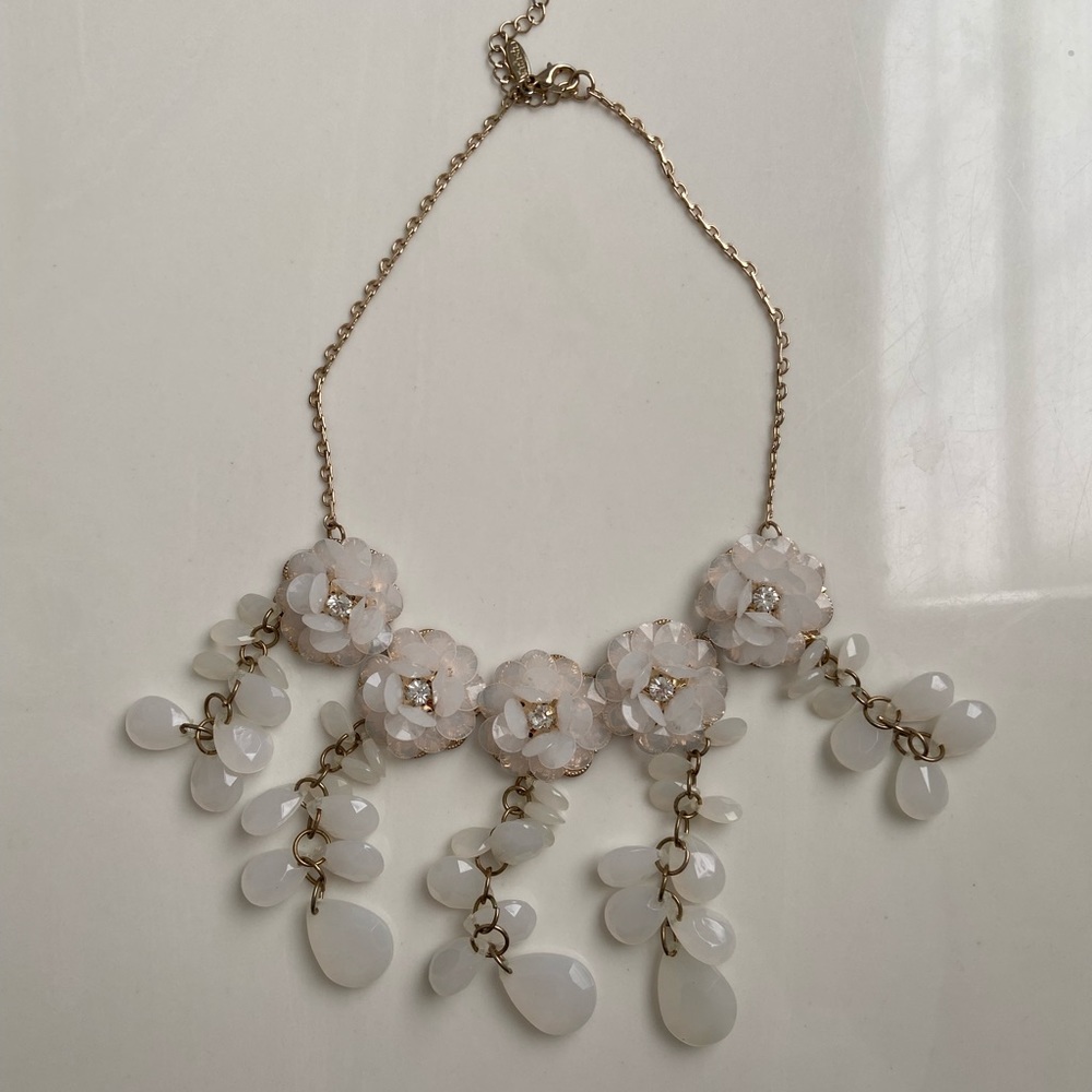 Chunky Floral Statement Necklace